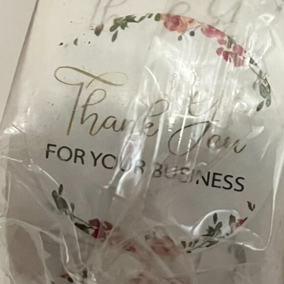 THREE Brand NEW Rolls total of 1,500 Self Adhesive Stickers Thank you - Picture 5 of 7